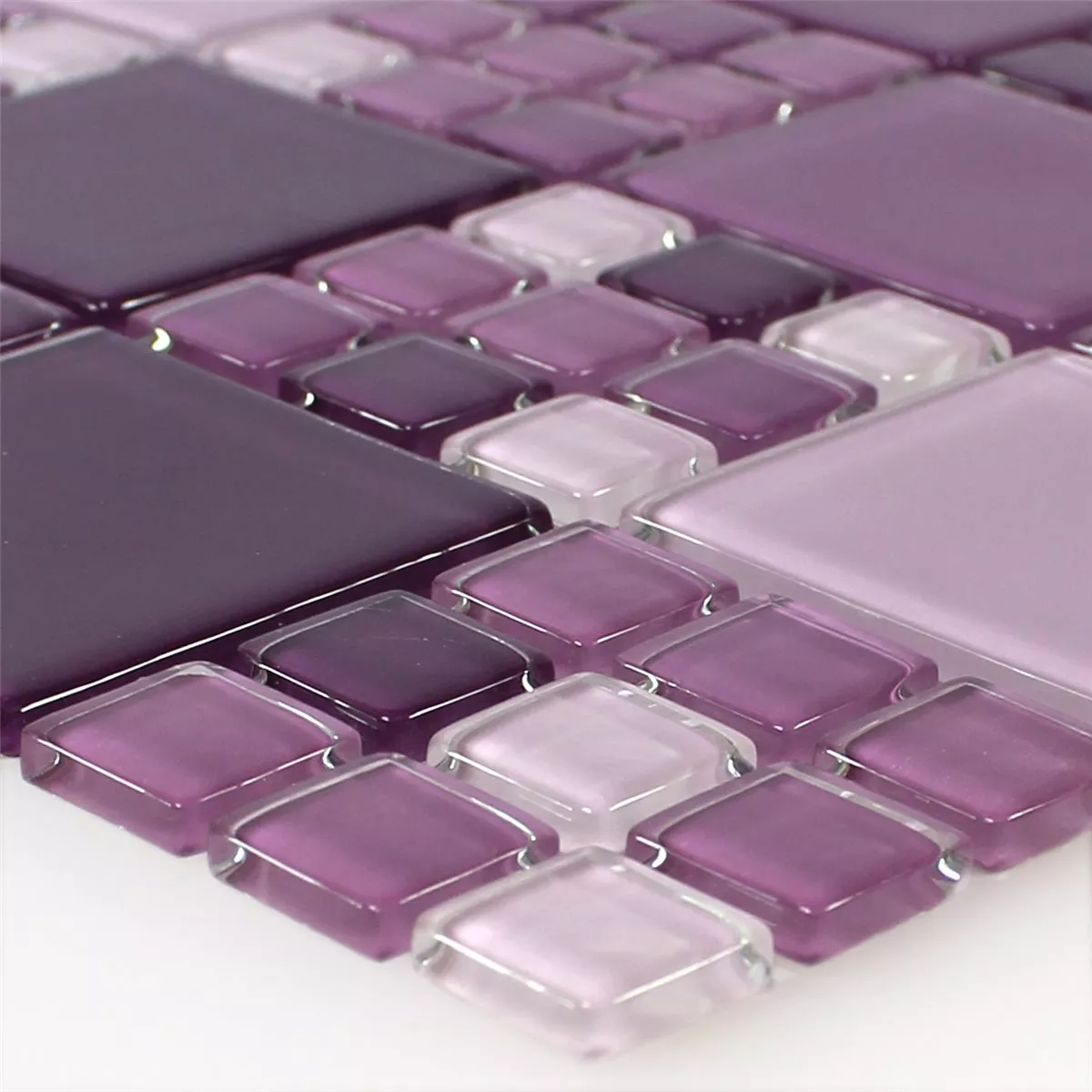 Skleněná Mozaika Dlaždice Purple Mix