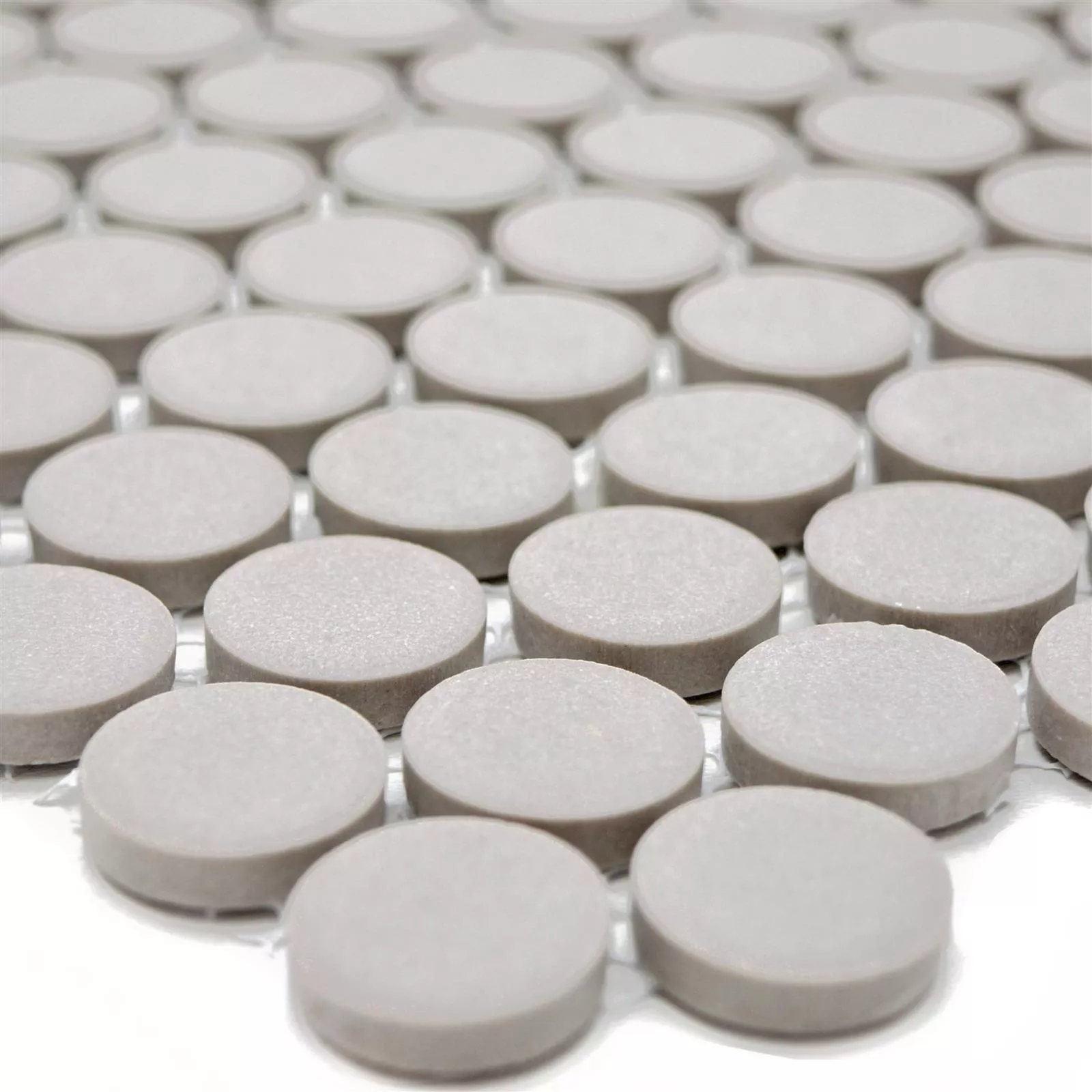 Keramika Mozaiková Dlaždice Knoflíková Radoslov Neglazovaný Světle Šedá Keramika Mozaiková Dlaždice Knoflíková Radoslov Neglazovaný Světle Šedá