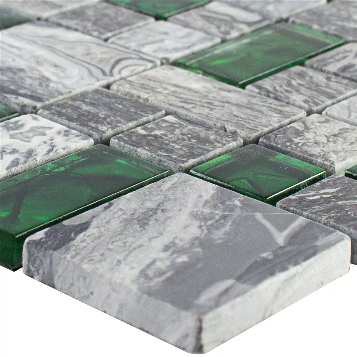 Vzorek Skleněná Mozaika Dlaždice Z Přírodního Kamene Manavgat Šedá Zelená ix