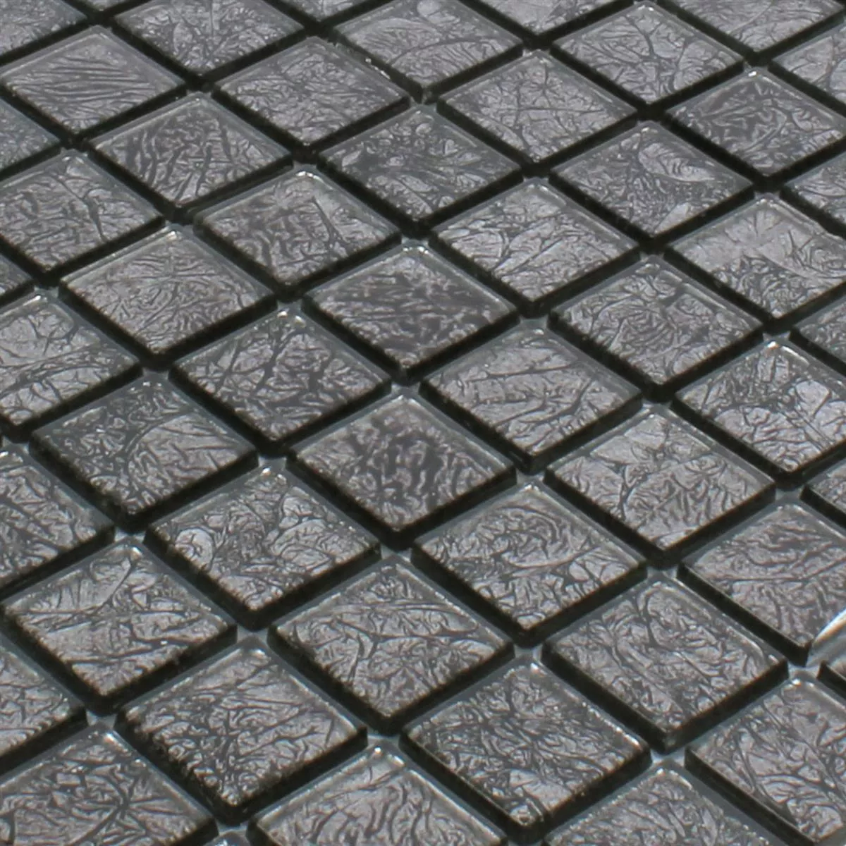 Mozaiková Dlaždice Sklo Kandila Černá 23x23x4mm