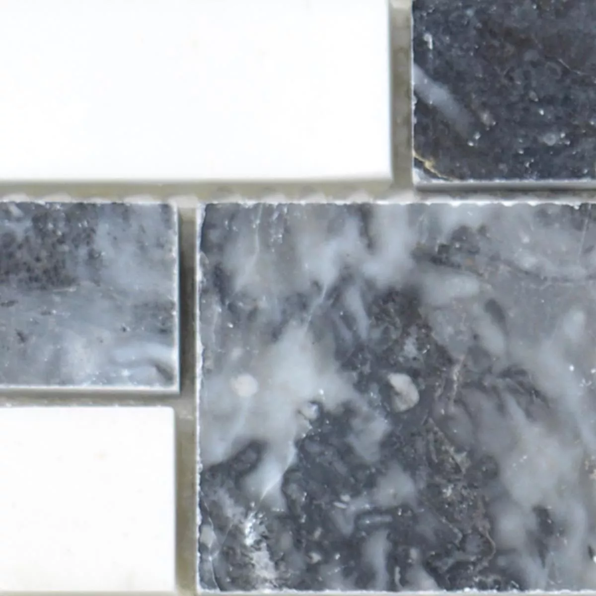 Vzorek Mramor Mozaika Z Přírodního Kamene Dlaždice Cordoba Černá Bílá