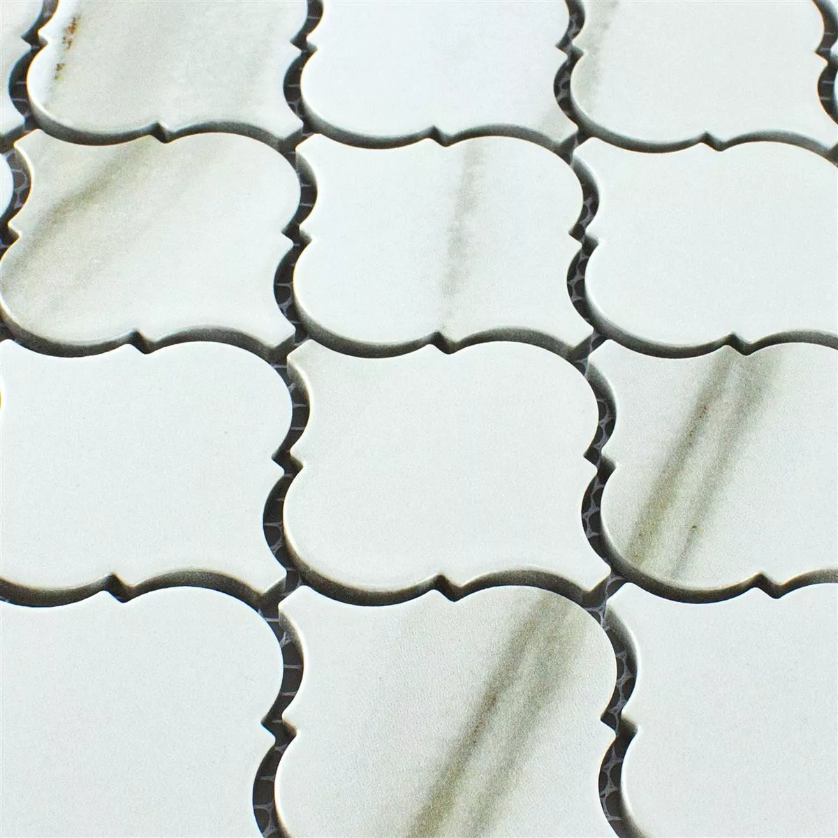 Vzorek Keramika Mozaiková Dlaždice Virginia Kámen Vzhled Calacatta