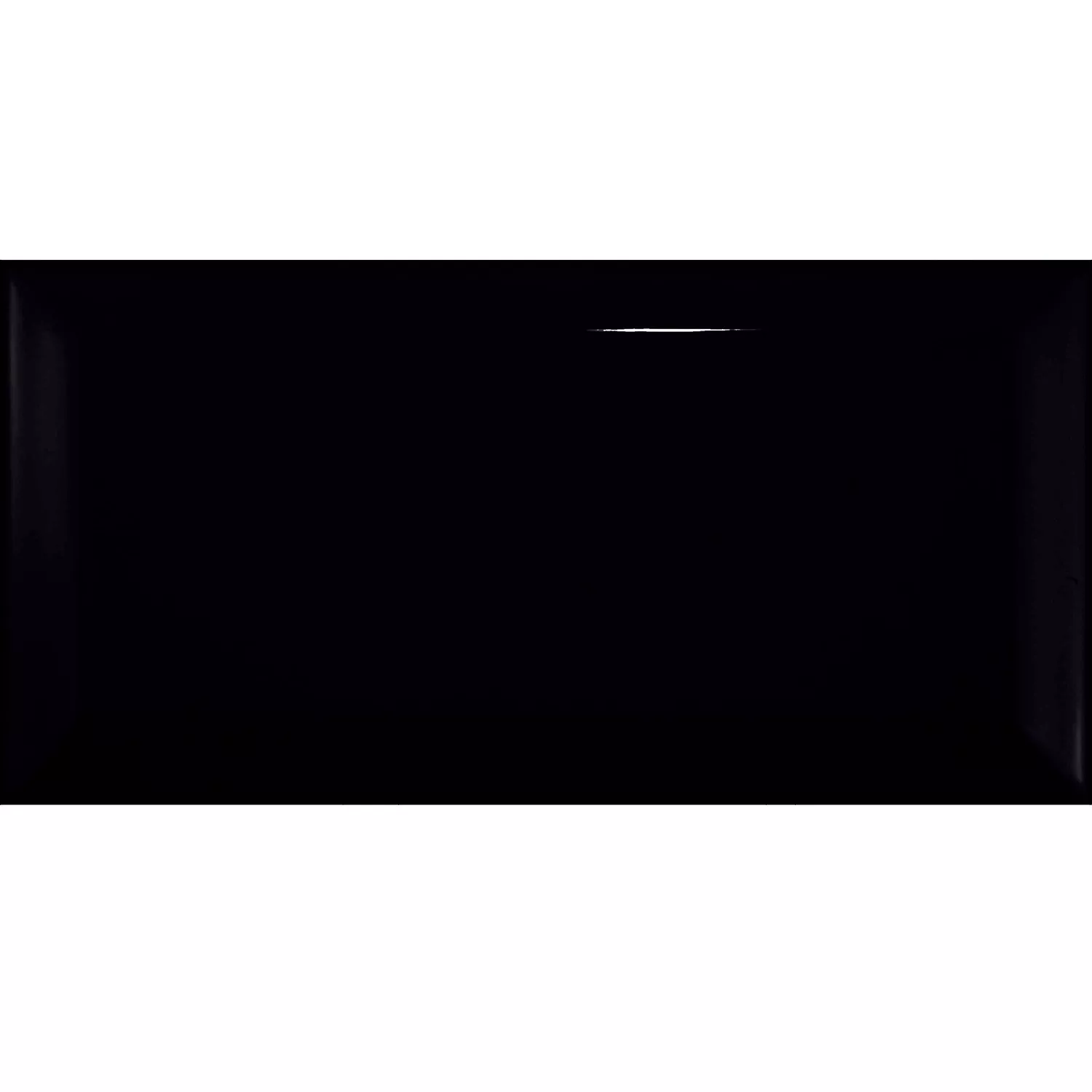 Dlaždice metra Černá Lesklá 7,5x15 cm Fazeta Pitcox Negro