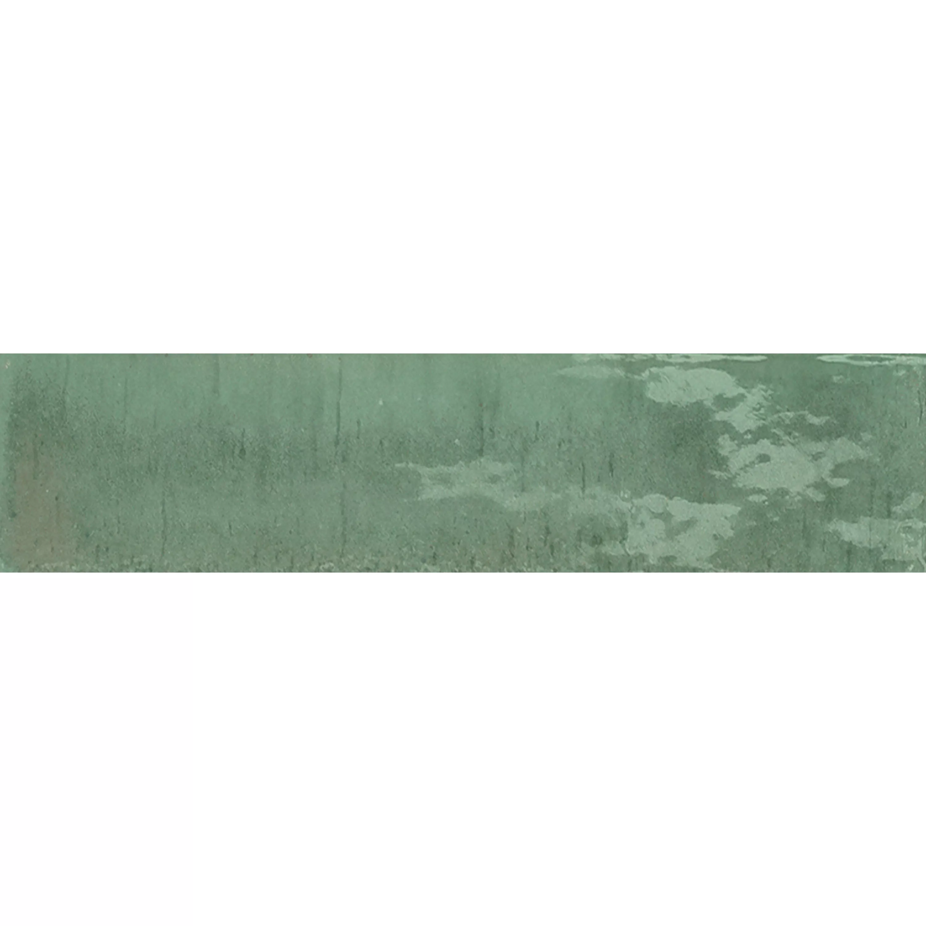 Vzorek Nástěnné Obklady Laguna Lesklá Zvlněné Tyrkysový 6x24cm