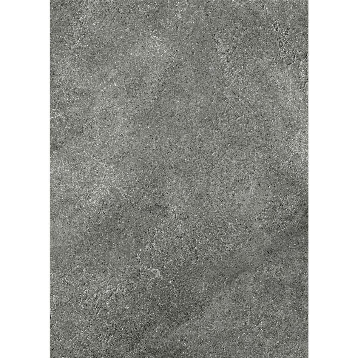 Podlahová Dlaždice Bangui Kámen Vzhled 60x120cm Tmavě Šedá