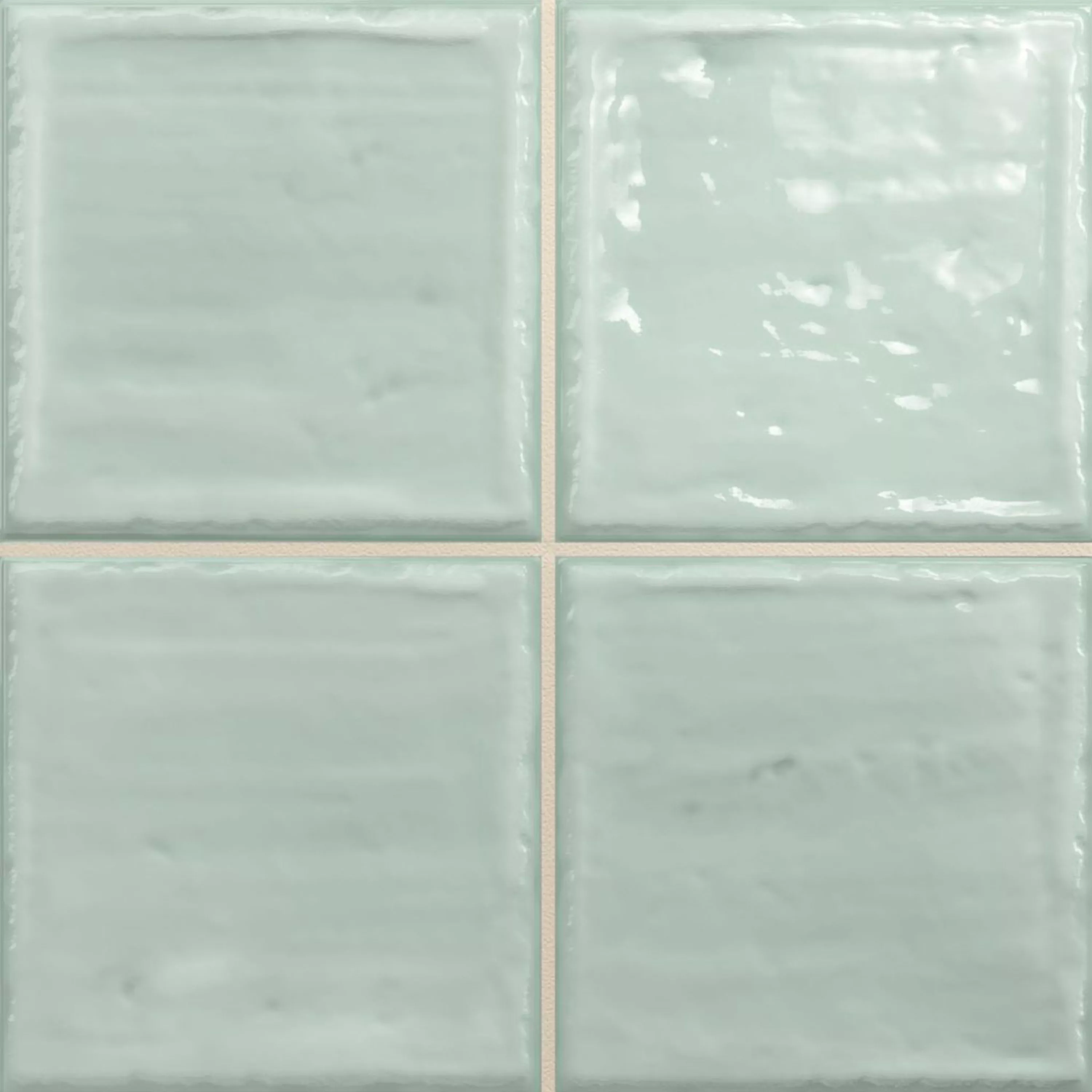 Nástěnné Obklady Verbania Lesklá Zvlněné Tyrkysový 20x20cm Nástěnné Obklady Verbania Lesklá Zvlněné Tyrkysový 20x20cm