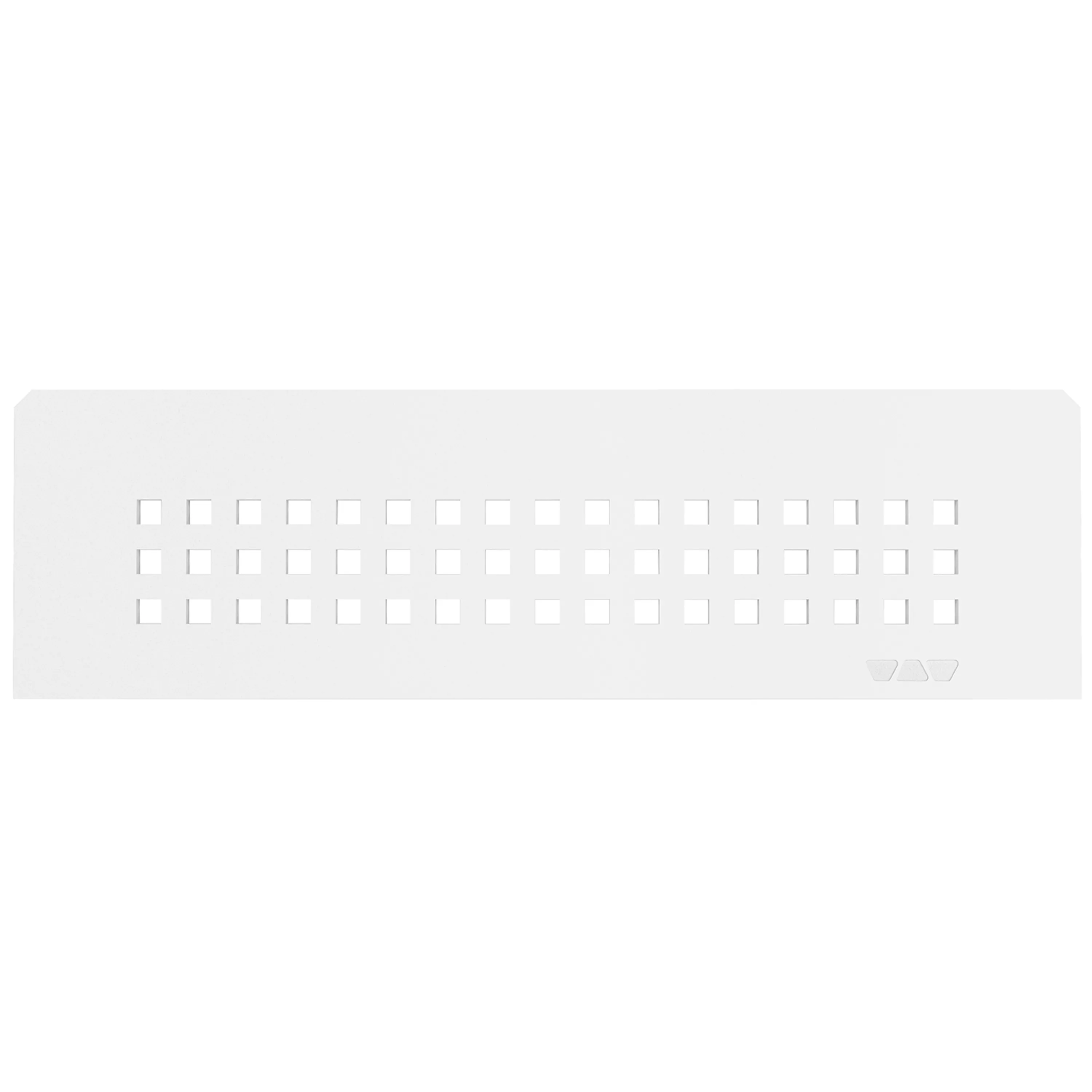 Nástěnná police Schlüter obdélníková 30x8,7 cm čtvercová bílá