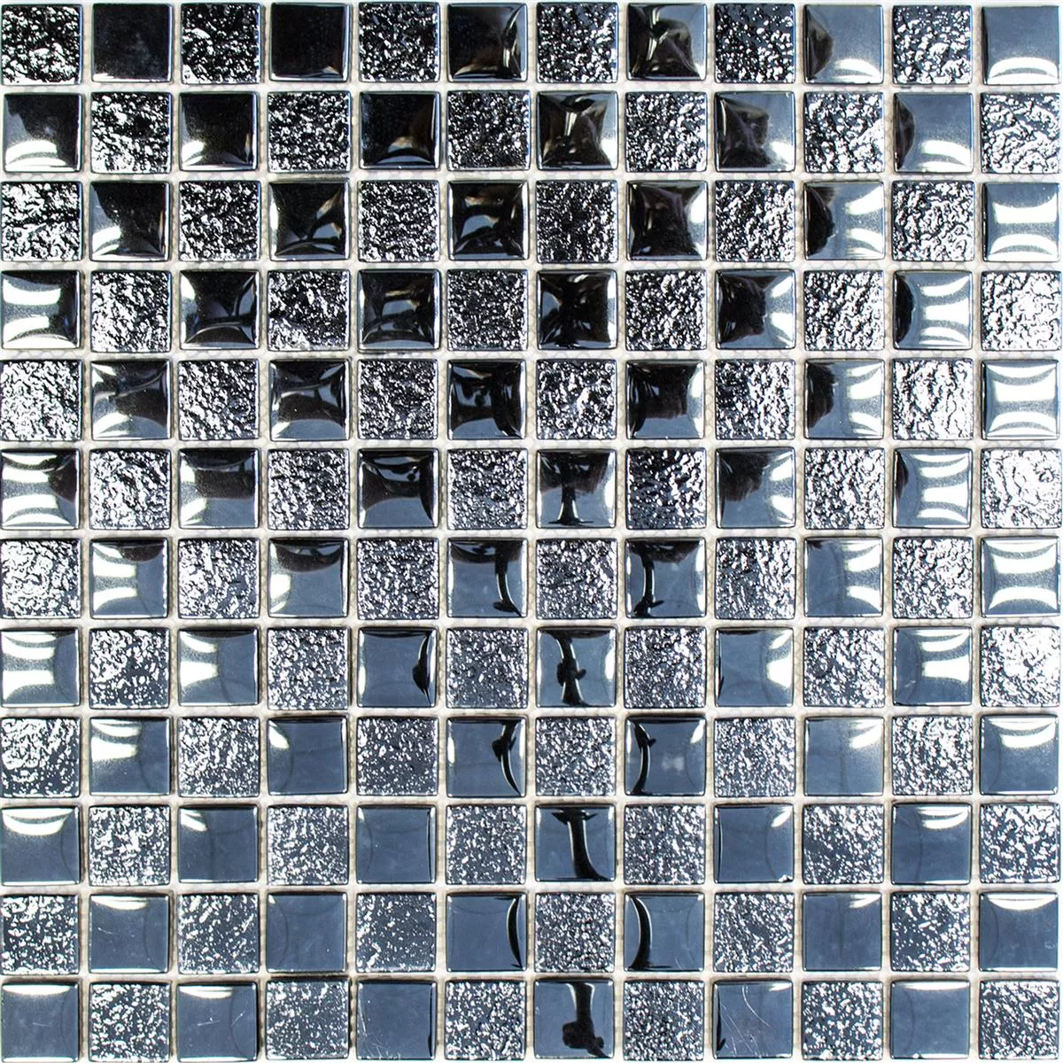 Vzorek Skleněná Mozaika Dlaždice Nikolski Stropní Svítidla Černá