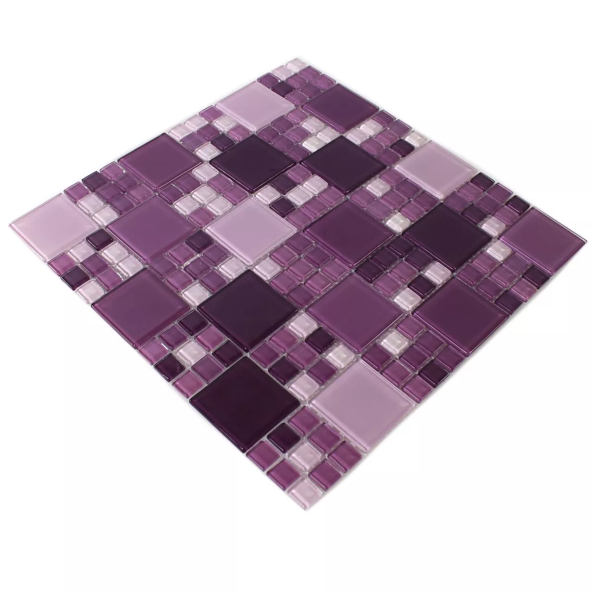 Skleněná Mozaika Dlaždice Purple Mix