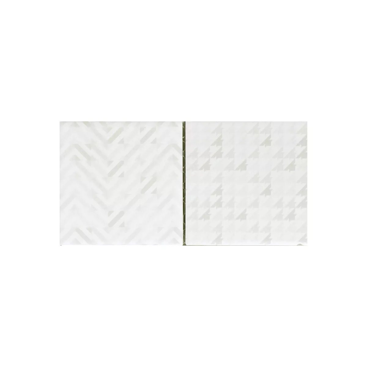 Vzorek Mozaiková Dlaždice Keramika Campeche Cementový Vzhled Geo Bílá