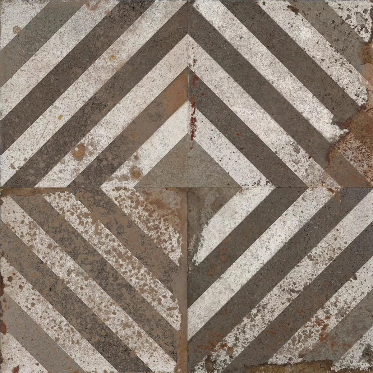 Podlahová Dlaždice Cementový Vzhled Maryland Dekor Bronzová Hnědá
