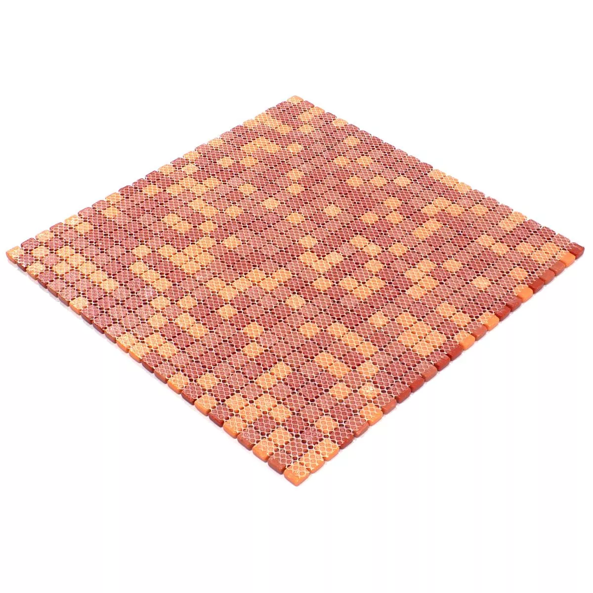Skleněná Mozaika Dlaždice Delight Červená-Oranžová Mix
