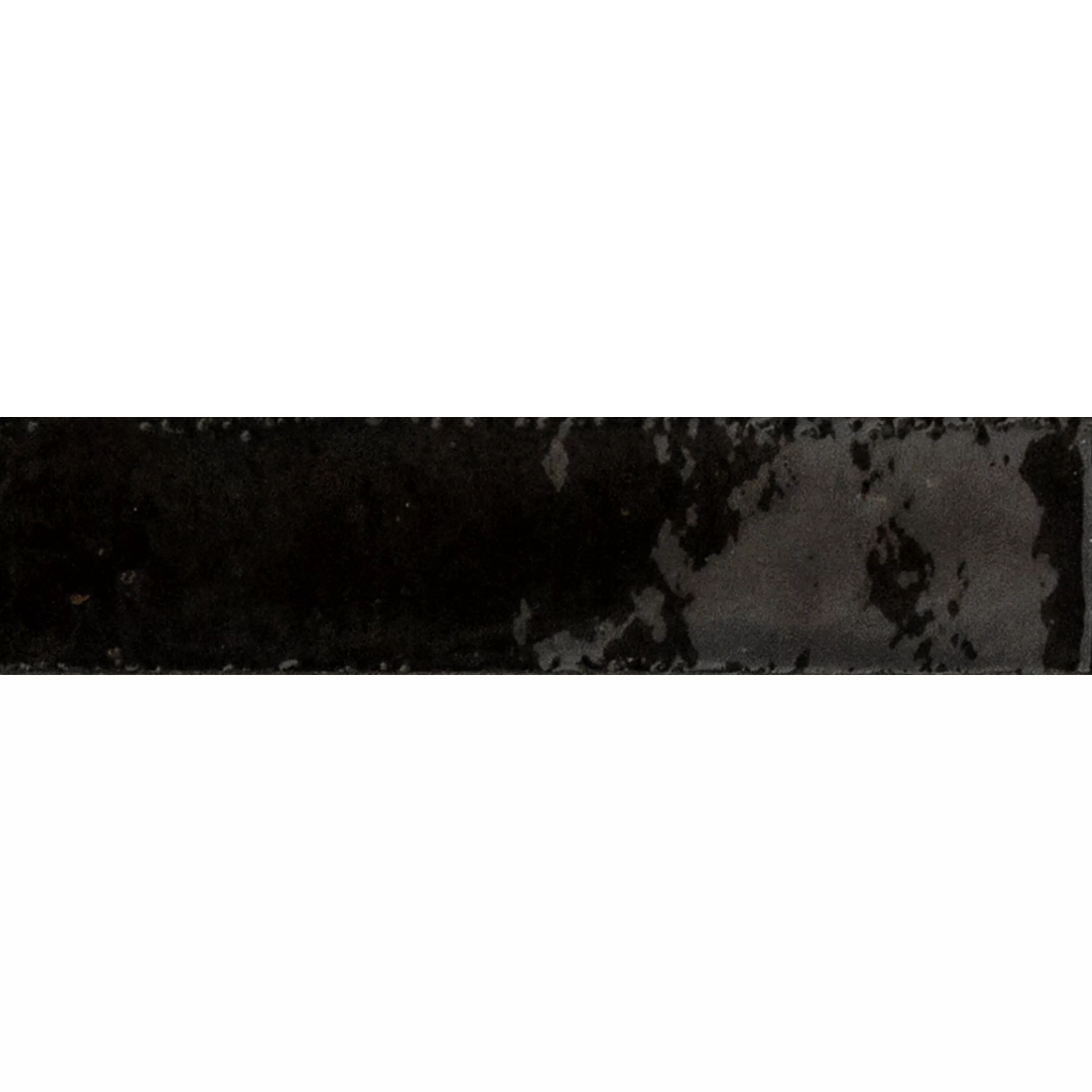 Nástěnné Obklady Laguna Lesklá Zvlněné Černá 6x24cm