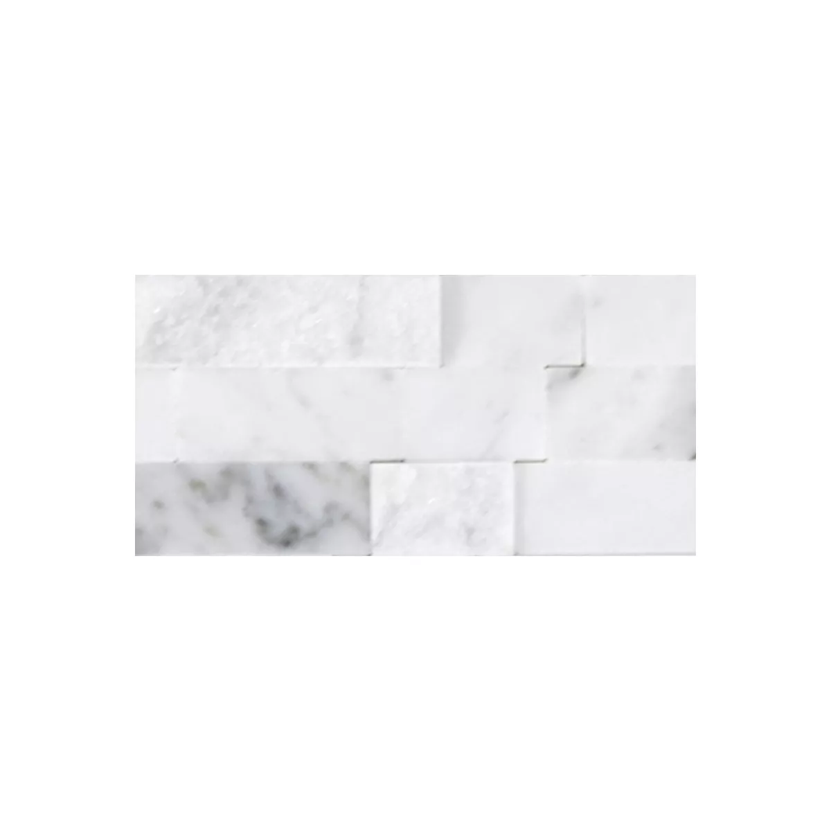 Vzorek Přírodní Kámen Mramor Mozaiková Dlaždice Johannesburg Carrara Bílá