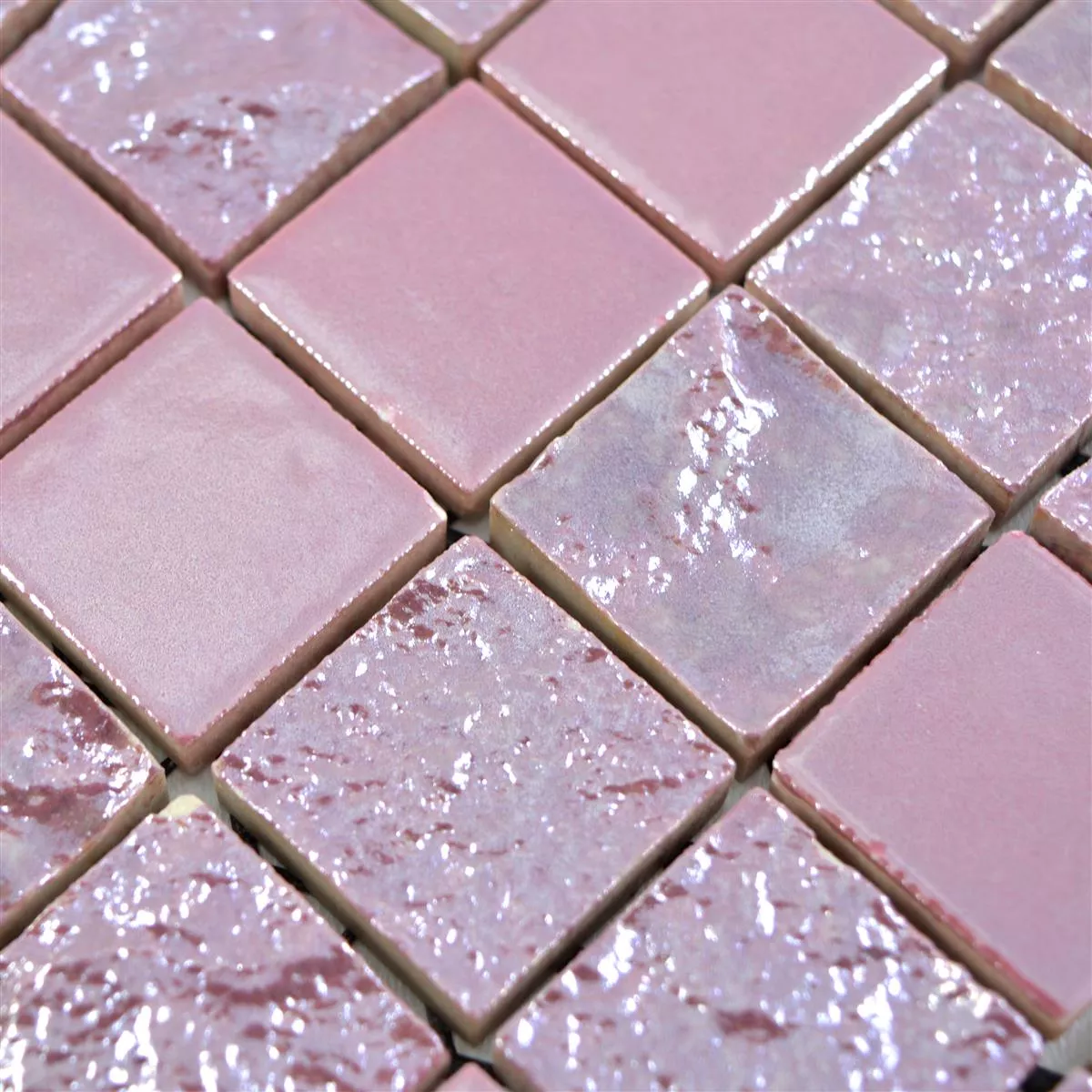 Keramické Mozaikové Dlaždice Shogun 3D Růžová Pink