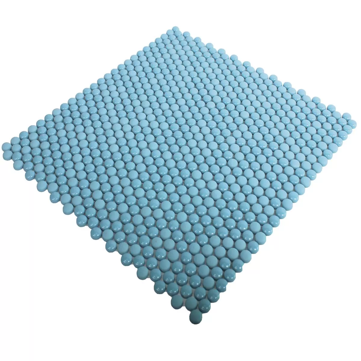 Skleněná Mozaika Dlaždice Bonbon Zaoblený Eco Modrá
