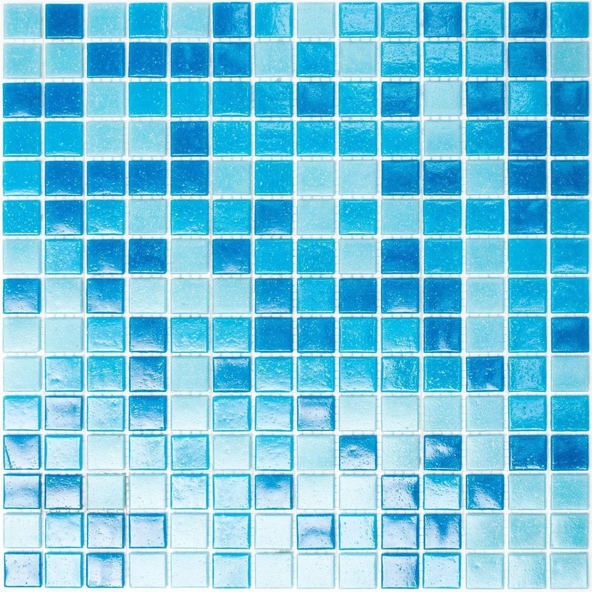 Skleněná Mozaika Dlaždice Modrá Mix