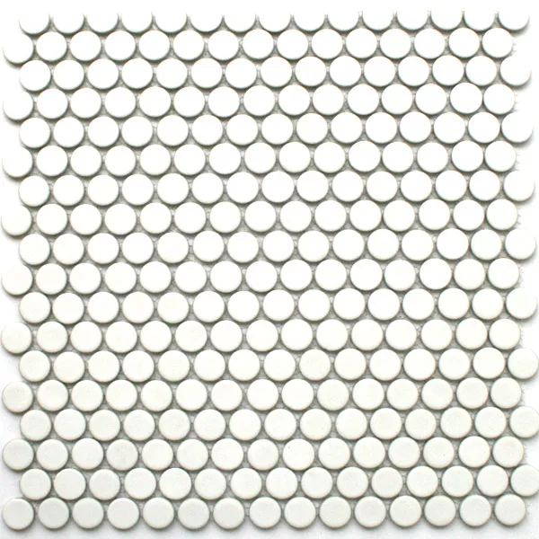Vzorek Mozaiková Dlaždice Keramika Drop Bílá Uni