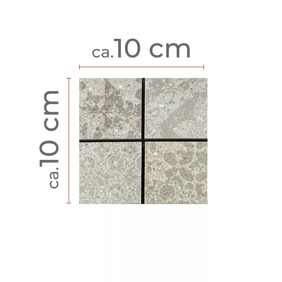 Vzorek Keramická Mozaika Dlaždice Eylem Retro Vzhled Béžová Q48