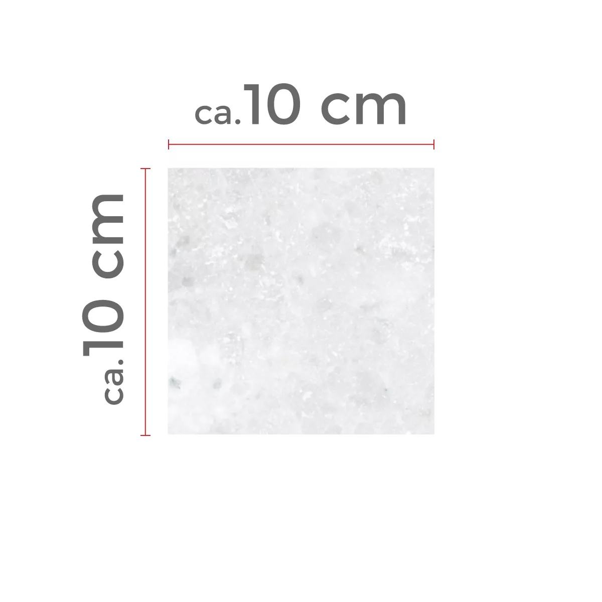 Vzorek Dlaždice Z Přírodního Kamene Mramor Treviso Bílá 10x10cm