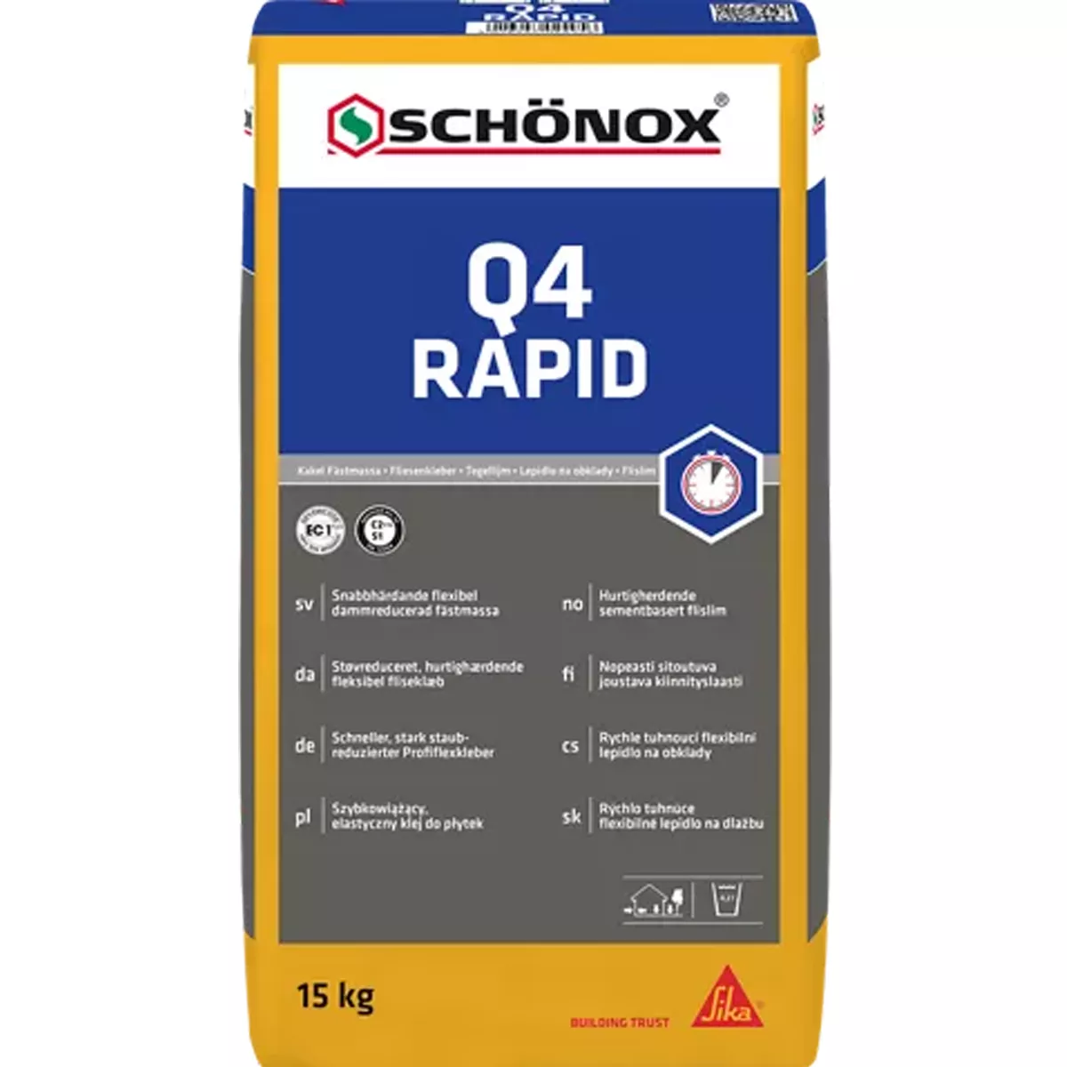 Lepidlo na obklady Schönox Q4 RAPID 15 kg