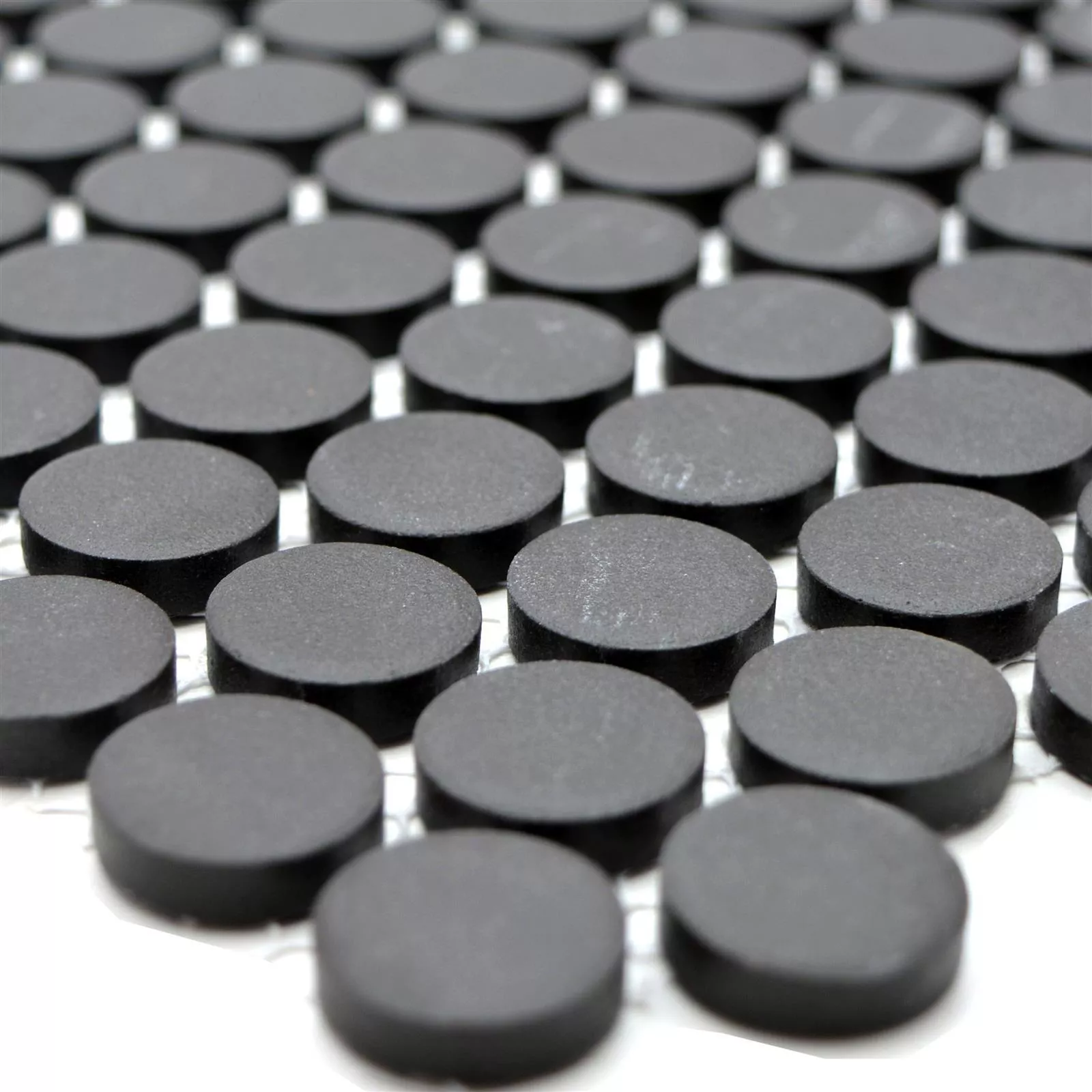 Keramika Mozaiková Dlaždice Knoflíková Radoslov Neglazovaný Černá Keramika Mozaiková Dlaždice Knoflíková Radoslov Neglazovaný Černá