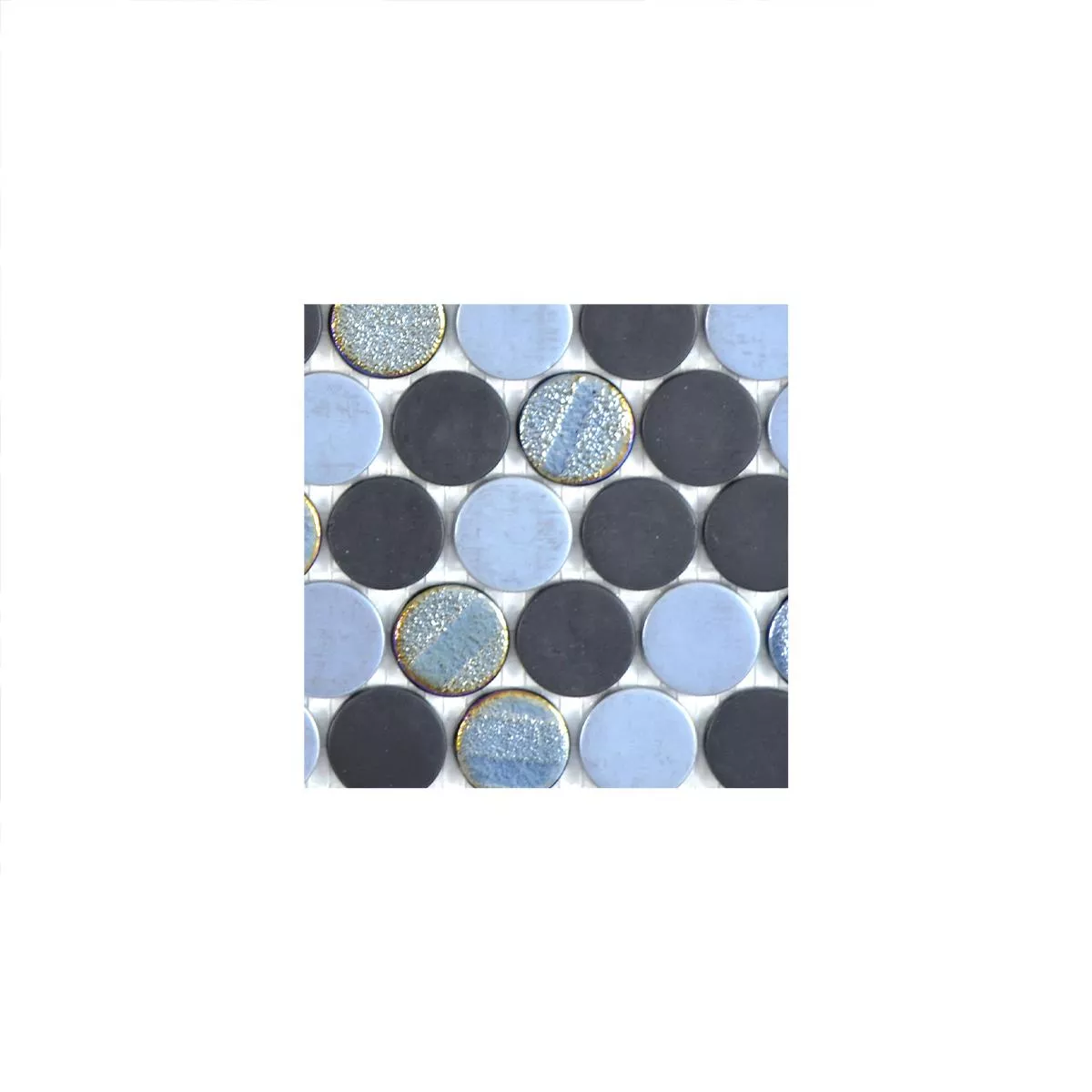 Vzorek Skleněná Mozaika Dlaždice Albany Zaoblený Color Mix