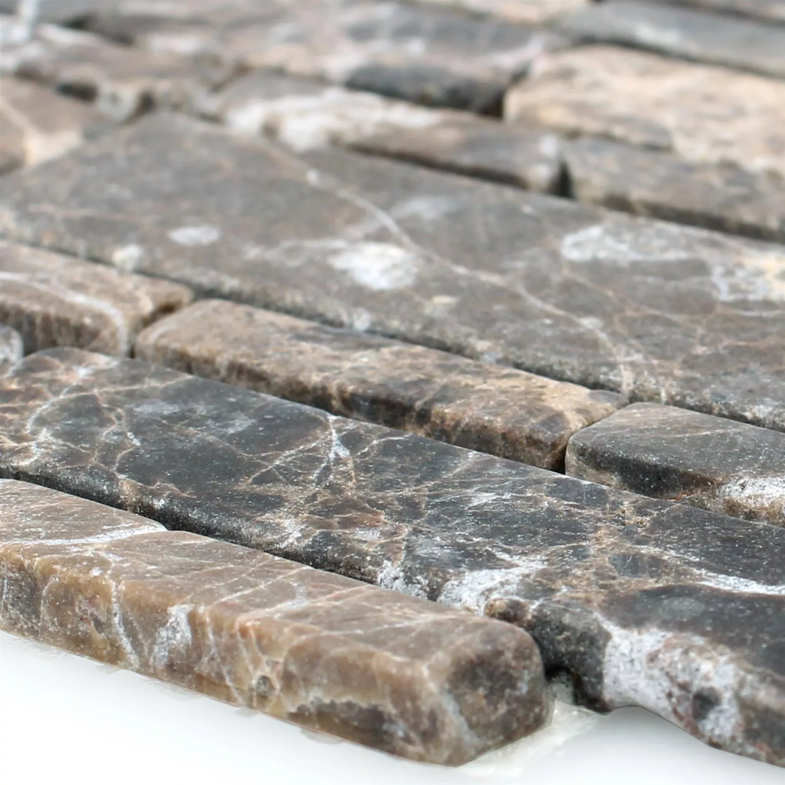 Mozaiková Dlaždice Mramor Havel Brick Castanao Mozaiková Dlaždice Mramor Havel Brick Castanao