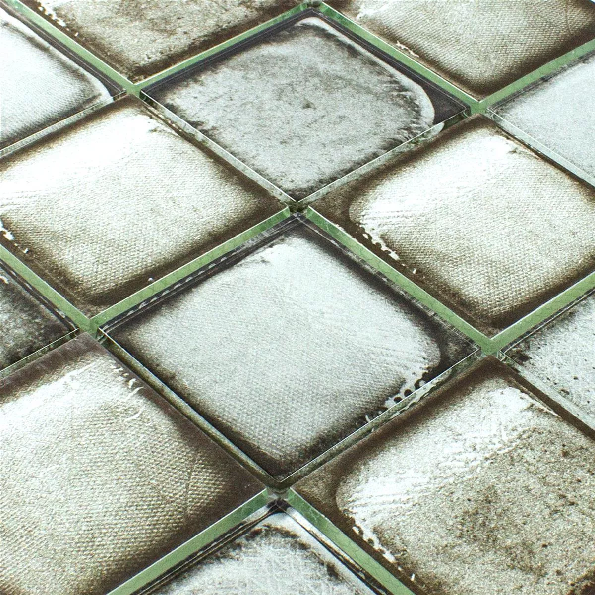 Skleněná Mozaika Dlaždice Cementový Vzhled Granada Šedá