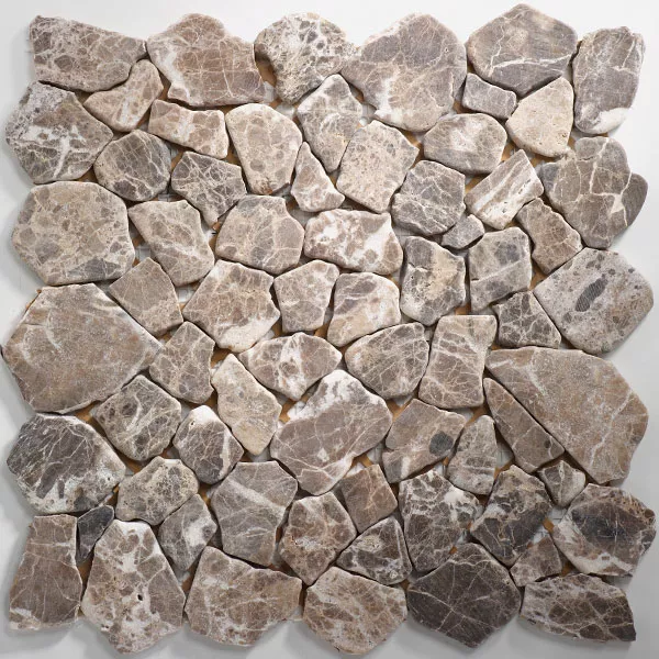 Vzorek Mozaiková Dlaždice Mramorové Úlomky Přírodní Kámen Castanao