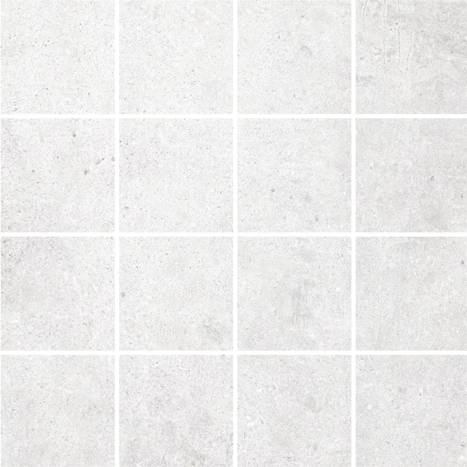 Keramická Mozaika Freeland Kámen Vzhled R10/B Bílá Čtverec