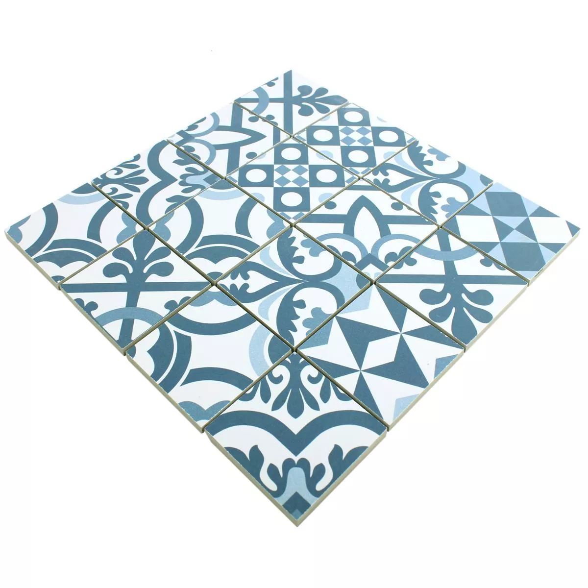 Keramické Mozaikové Dlaždice Retro Utopia Modrá R10/B