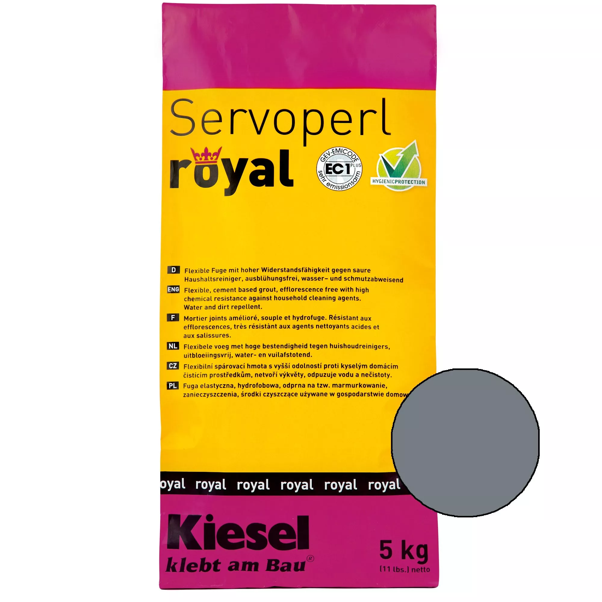 Kiesel Servoperl Royal - Pružný, Vodoodpudivý A Odpuzující Spoj (5KG čedič)