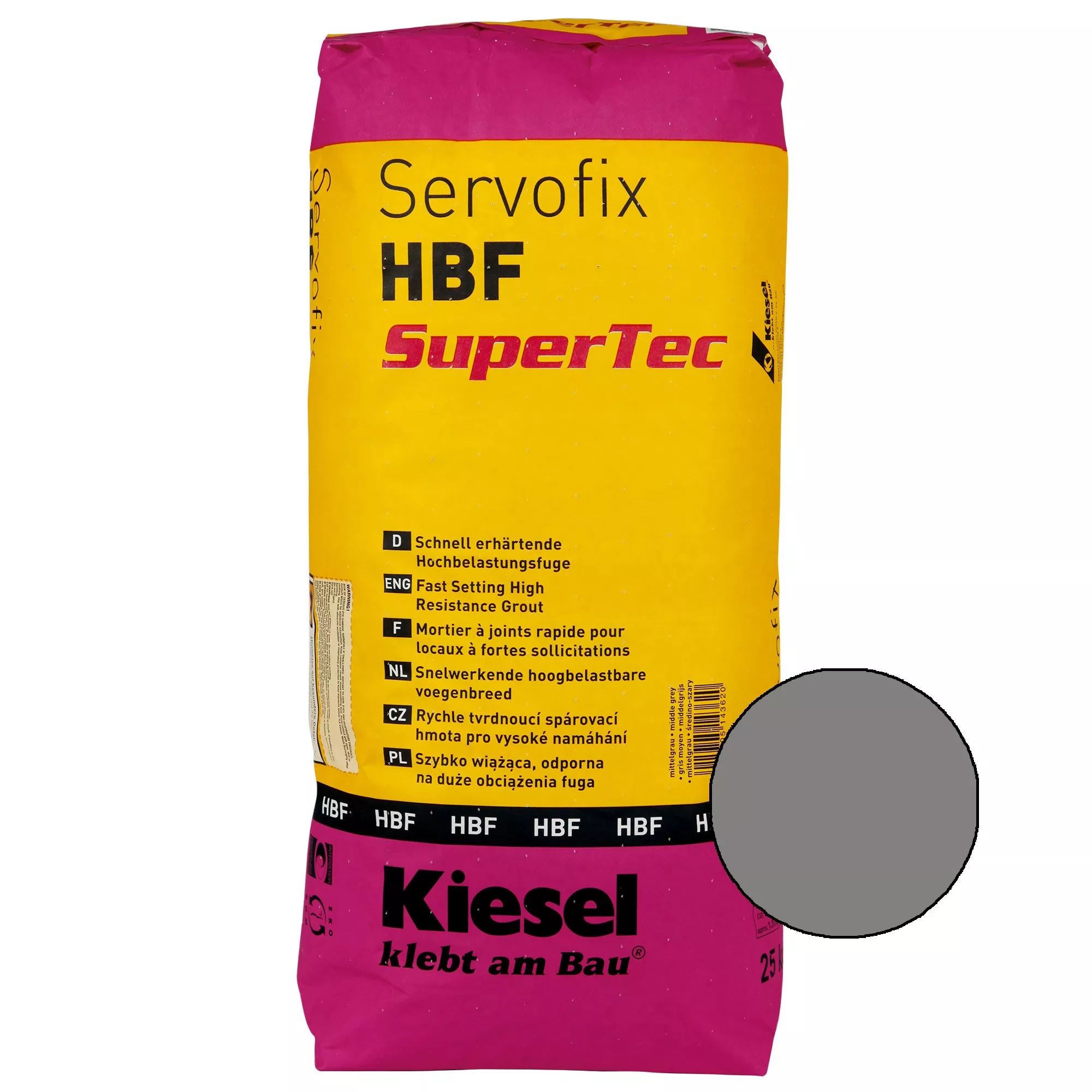 Kiesel Servofix HBF SuperTec Středně Šedá 25KG Kiesel Servofix HBF SuperTec Středně Šedá 25KG