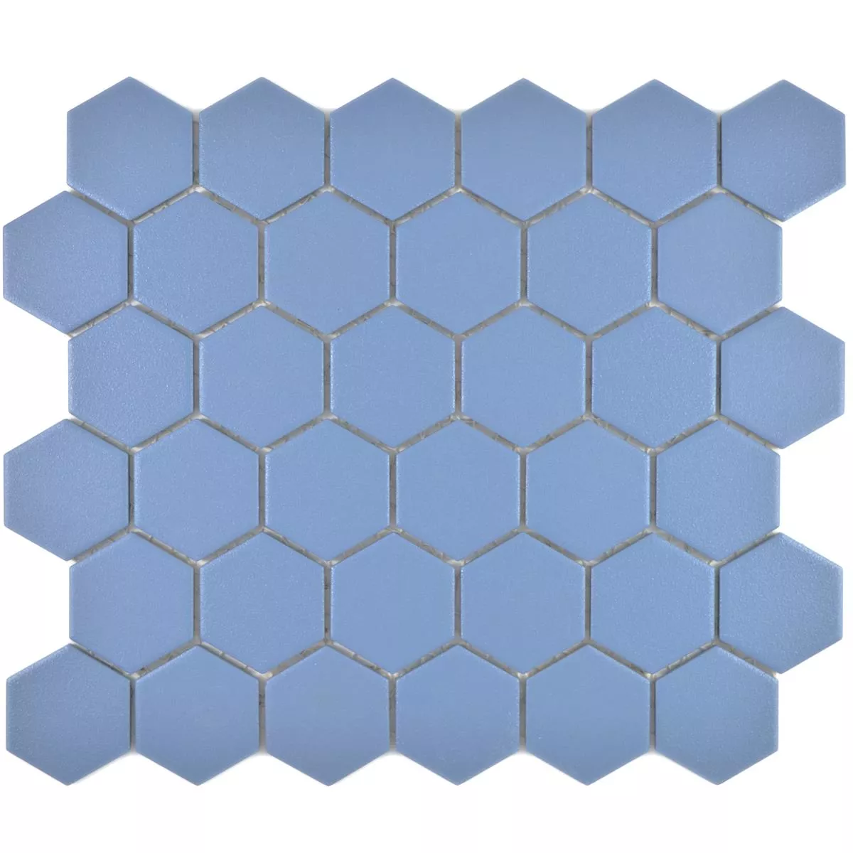 Vzorek Keramická Mozaikové Bismarck R10B Šestiúhelník Modrá H51
