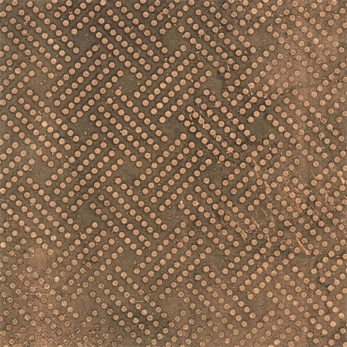 Podlahové Dlaždice Chicago Kovový Vzhled Bronzová R9 - 18,5x18,5cm - 1