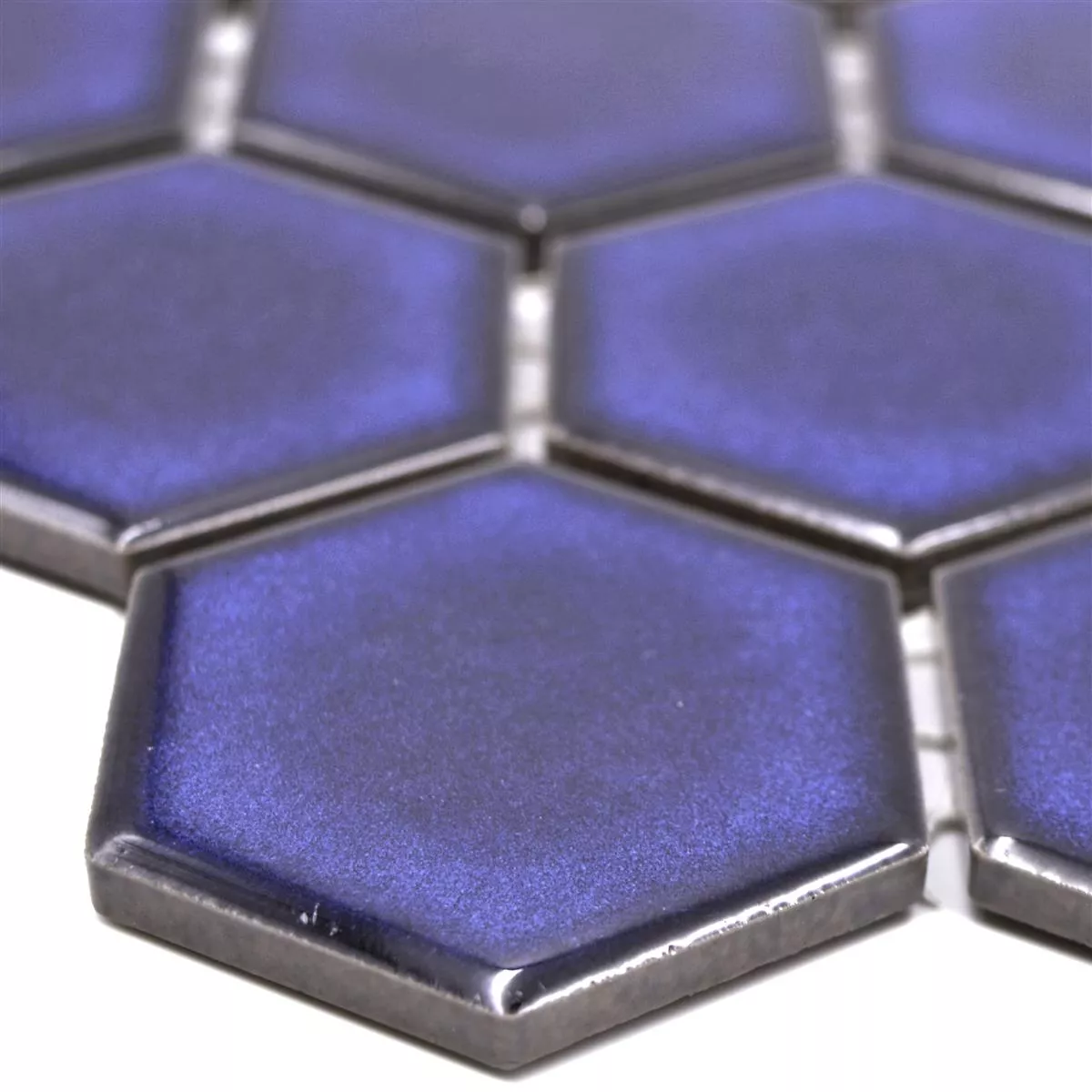 Vzorek z Keramická Mozaika Salomon Šestiúhelník Kobalt Modrá H51