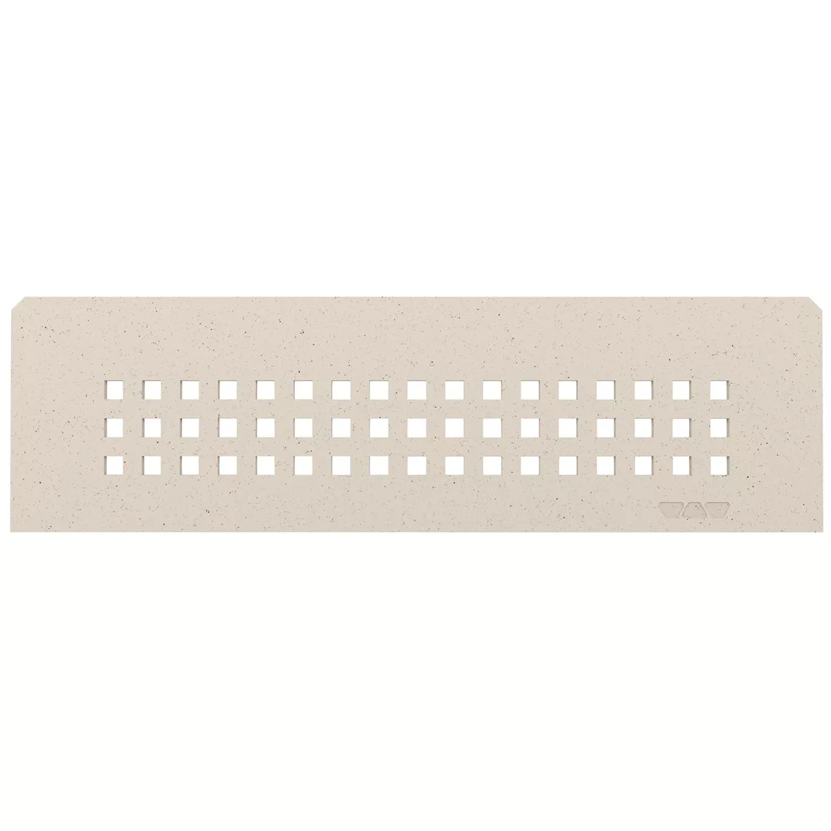 Nástěnná police Schlüter obdélníková 30x8,7cm čtvercová slonovinová