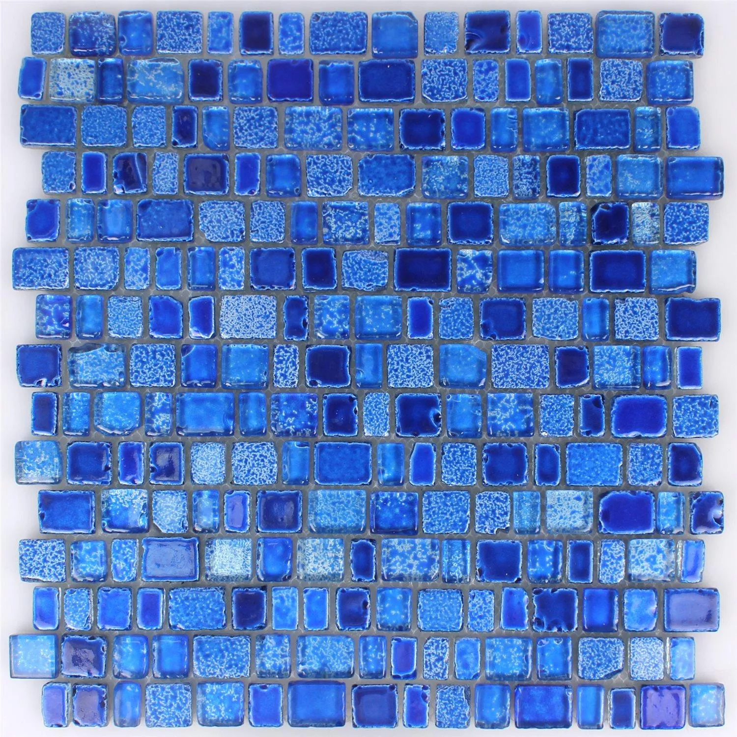 Vzorek Mozaiková Dlaždice Sklo Roxy Modrá