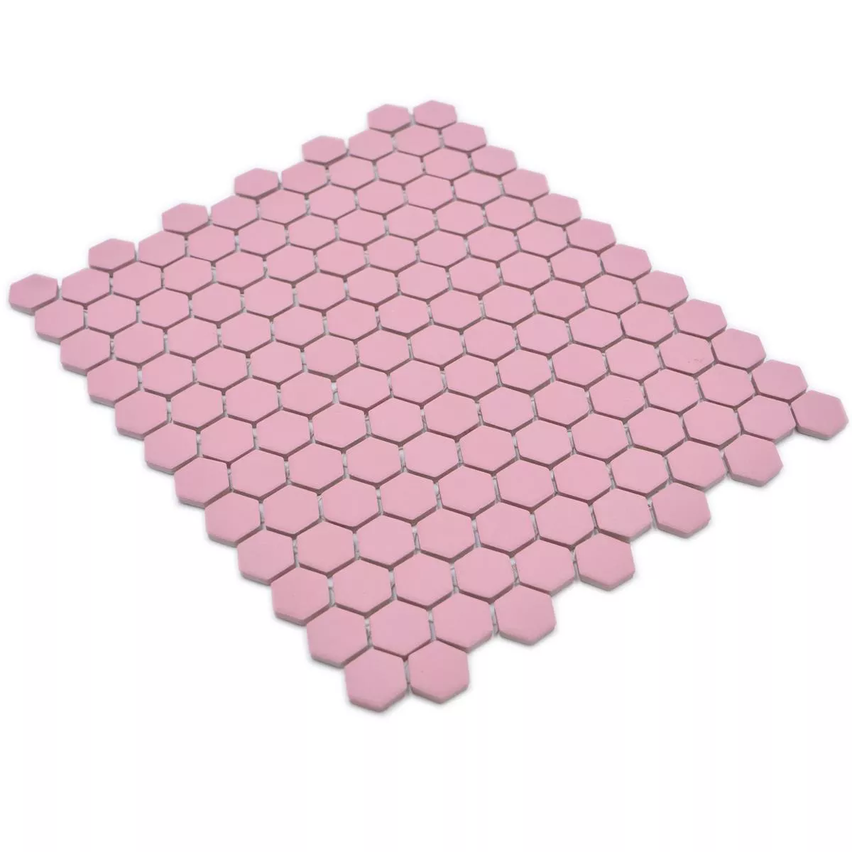 Vzorek Keramická Mozaikové Bismarck R10B Šestiúhelník Růžová H23