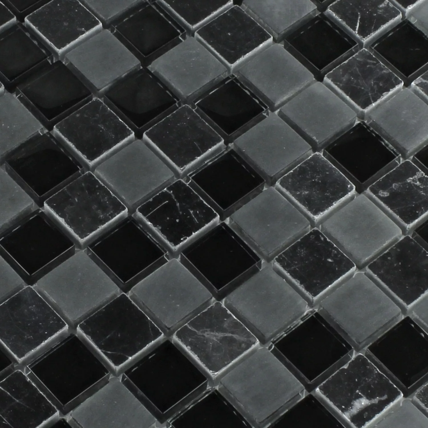 Mozaiková Dlaždice Sklo Mramor Zambia 23x23x8mm