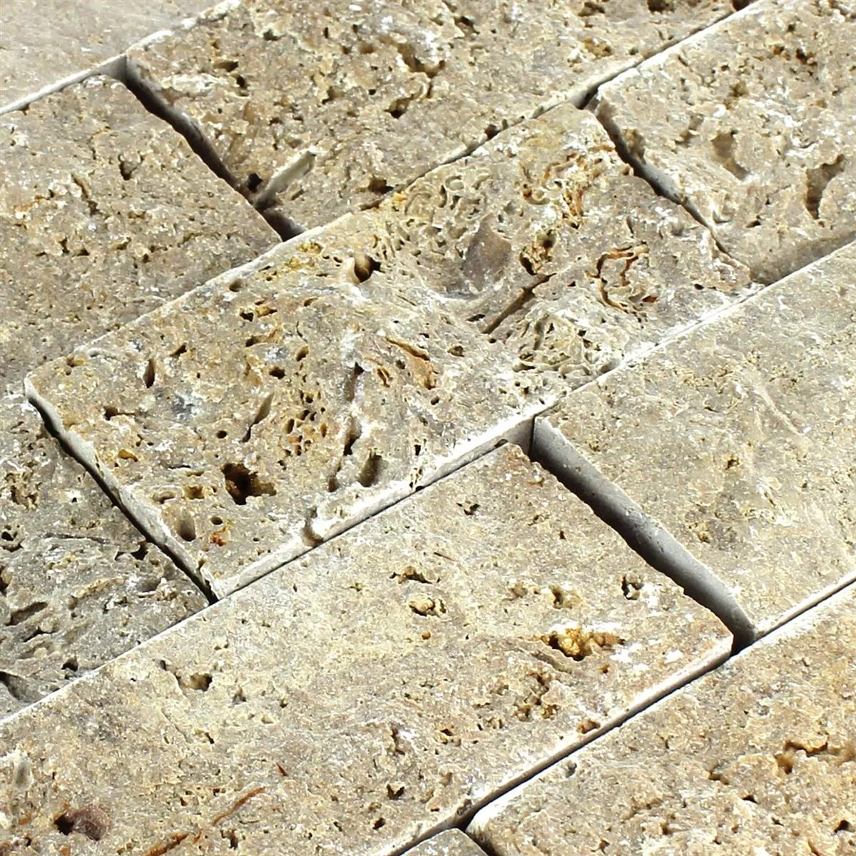 Vzorek Mozaiková Dlaždice Přírodní Kámen 3D Sumba Noce Brick