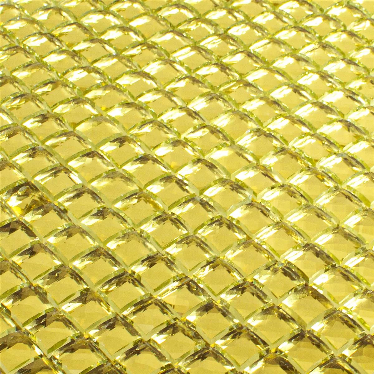 Vzorek Sklo Keramická Mozaika Victoria Zlatá Čtverec 15