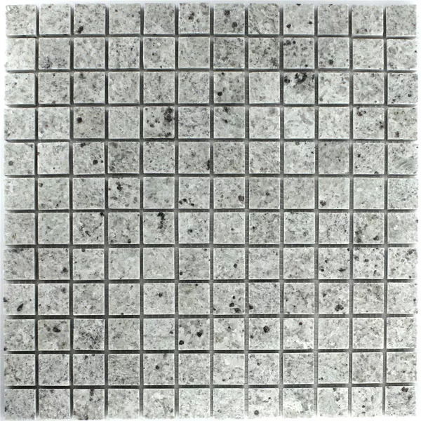 Mozaiková Dlaždice Žula 23x23x8mm Šedá Bílá