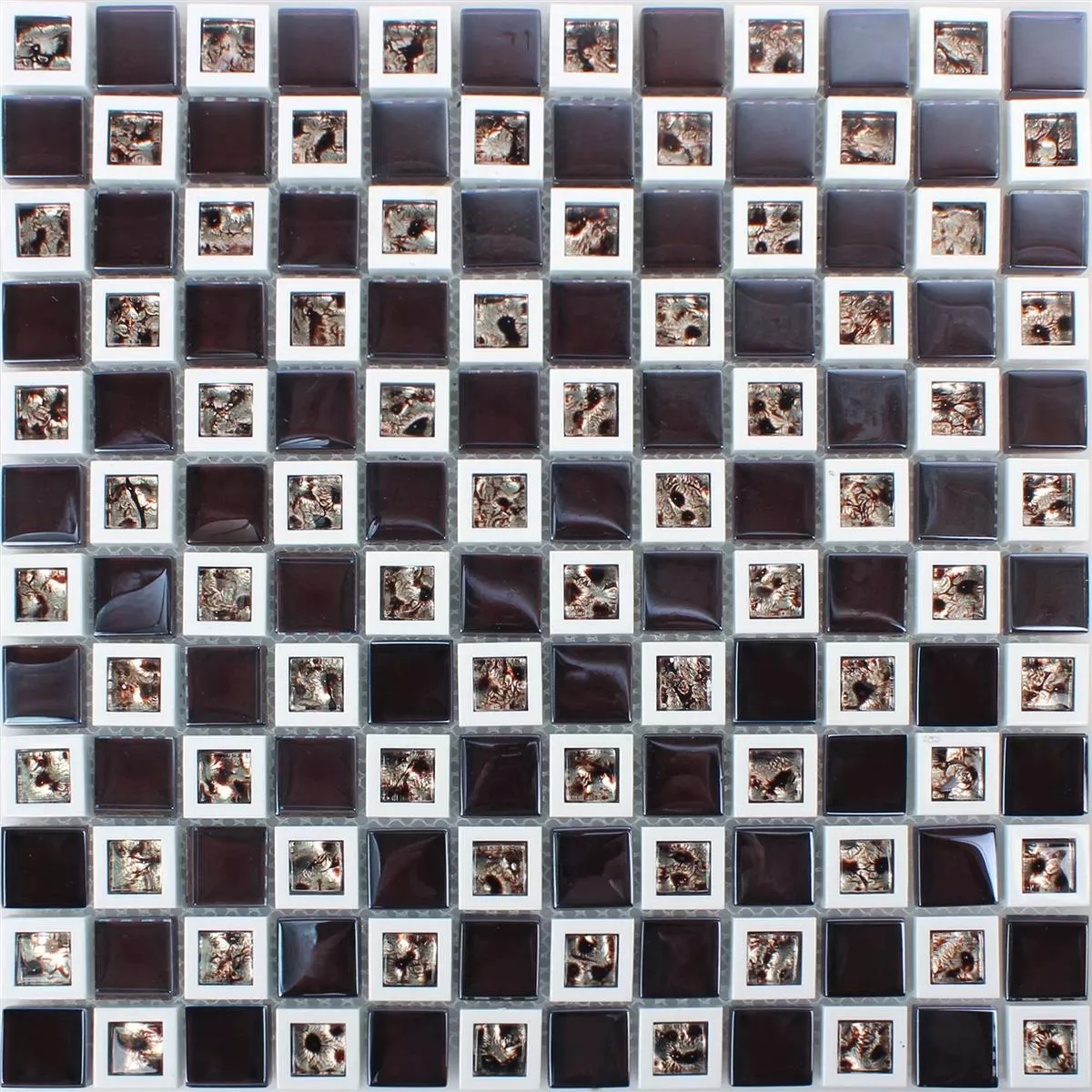 Sklo Plast Mozaika Anatolia Černá