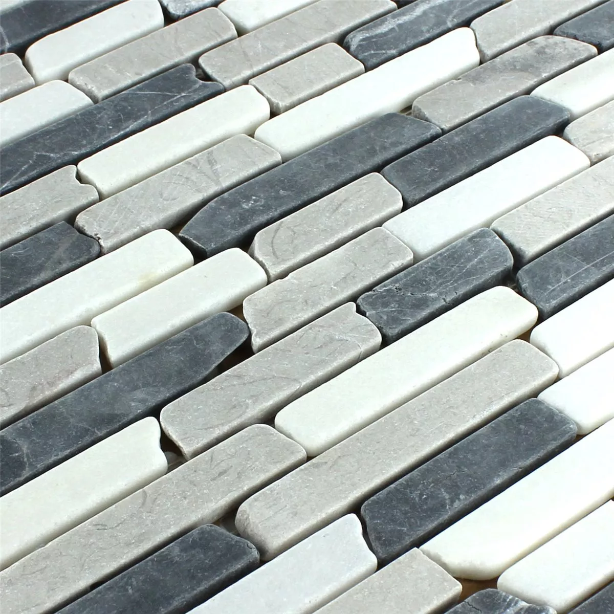 Mozaiková Dlaždice Mramor Botticino Grey Brick