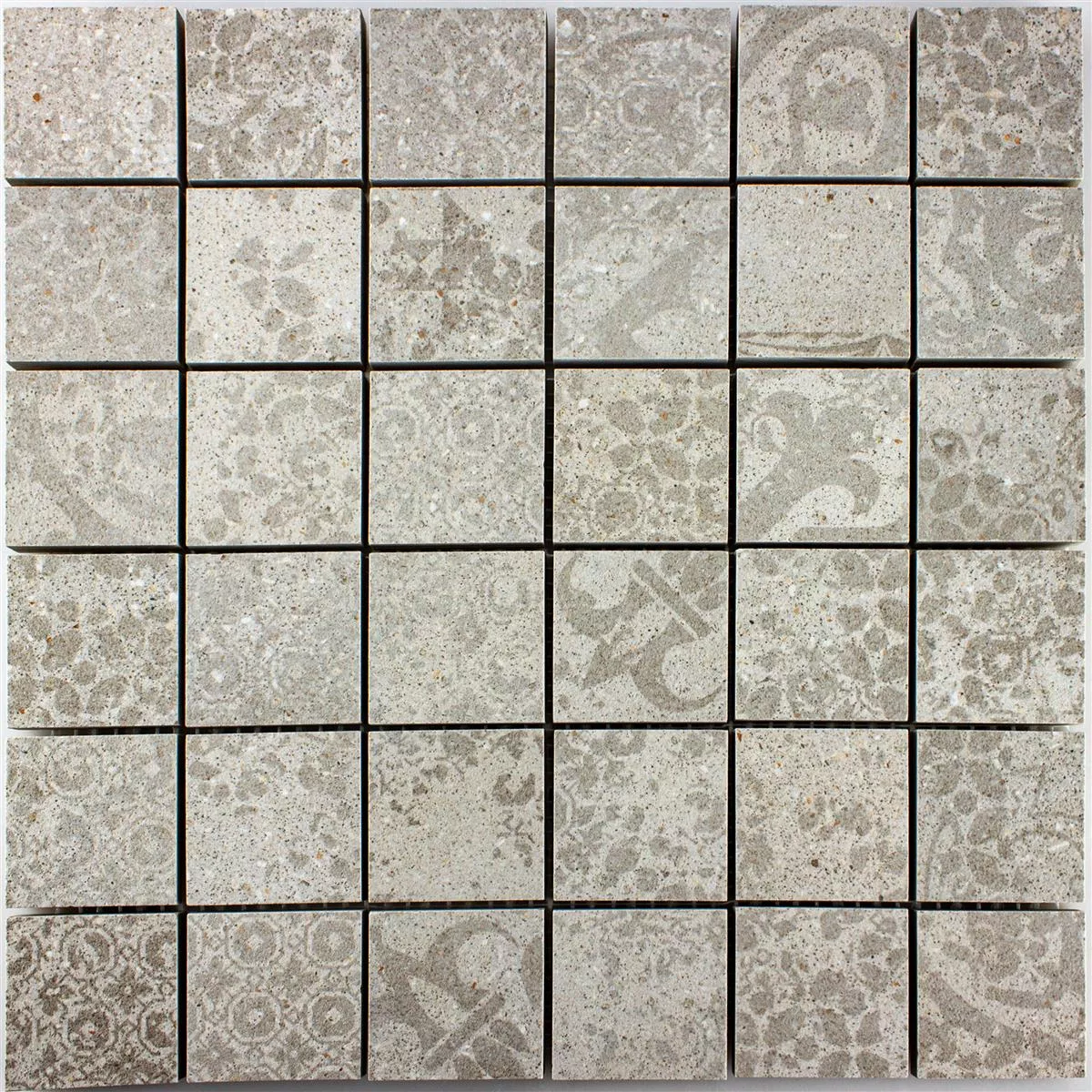 Keramická Mozaika Dlaždice Eylem Retro Vzhled Béžová Q48