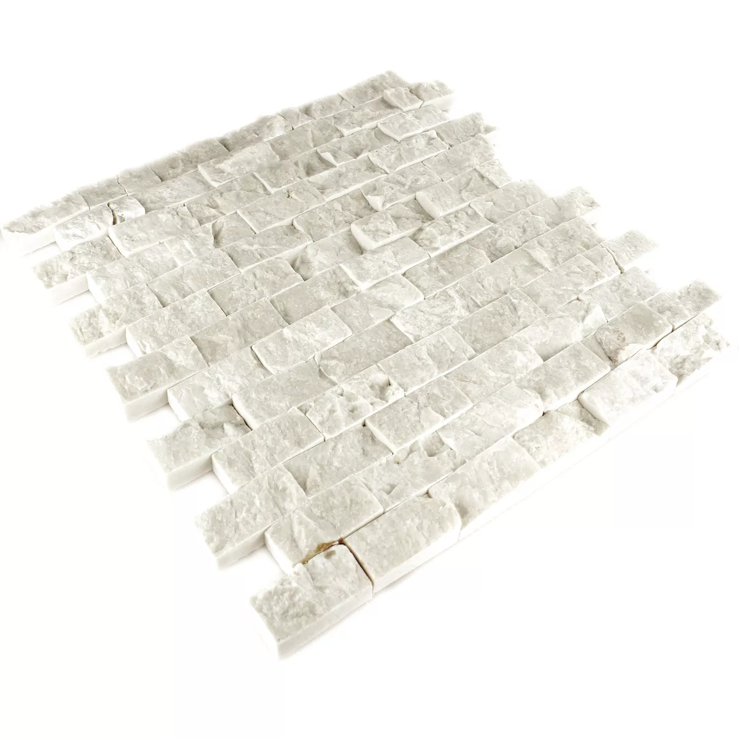 Mozaiková Dlaždice Přírodní Kámen Mramor Afyon Béžová 3D