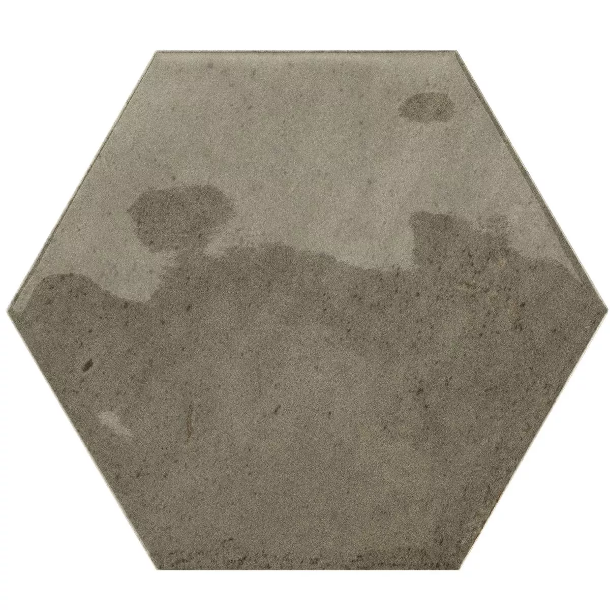 Nástěnné Obklady Arosa Lesklá Zvlněné Šestiúhelník Hnědá 17,3x15cm