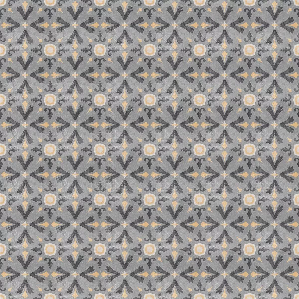 Vzorek Cementové Retro Vzhled Gris Podlahová Dlaždice Juan 18,6x18,6cm
